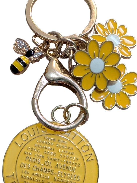 Auth. Louis Vuitton Trunks & Bags Charm 35x41mm, Yellow - Picture 7 of 10